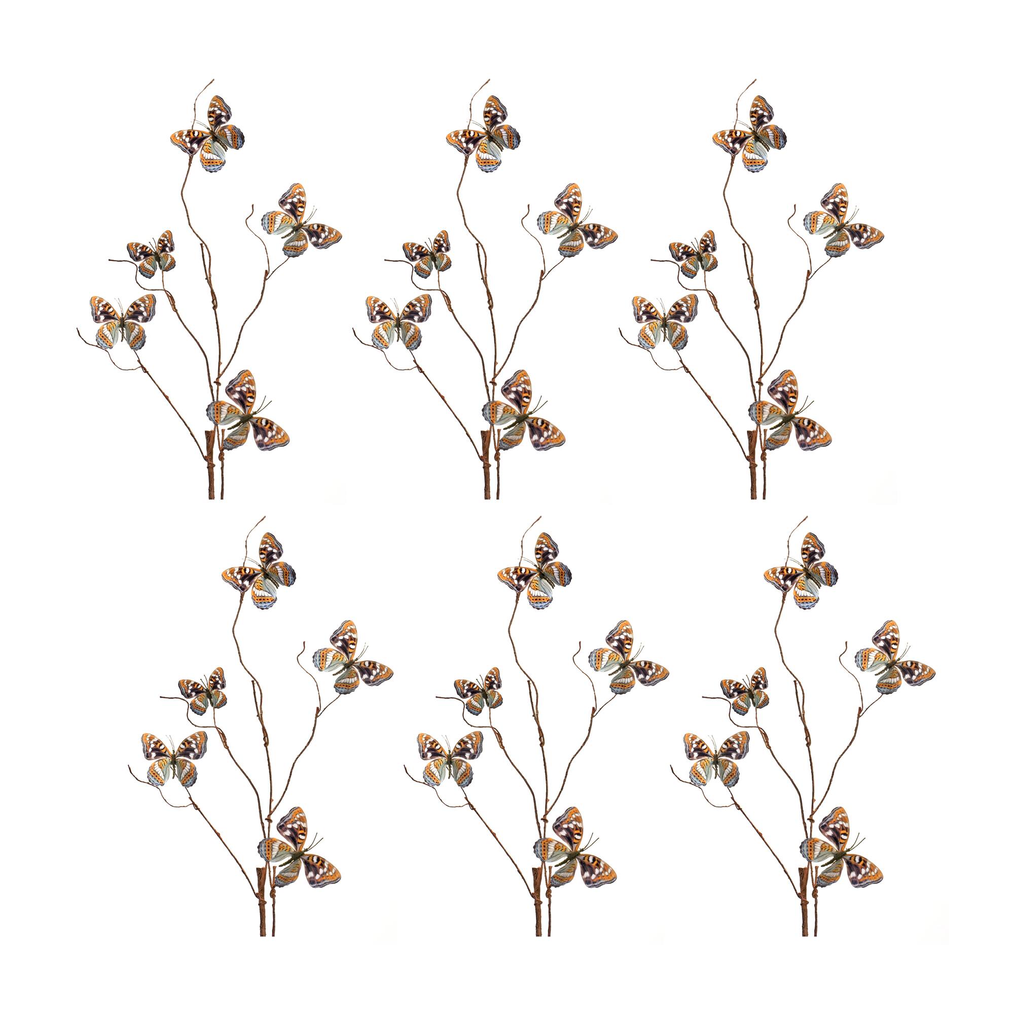 Orange Butterfly Spray, 6ct.